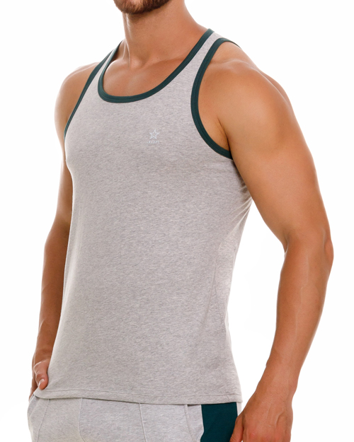 2138 VARSITY TANK TOP  GRAY