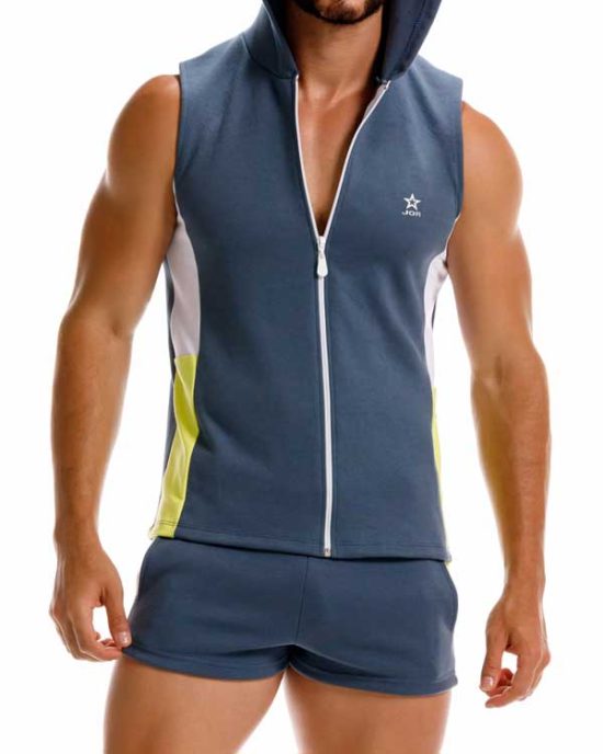 2302 AUSTIN HOODIE TANK GRAY