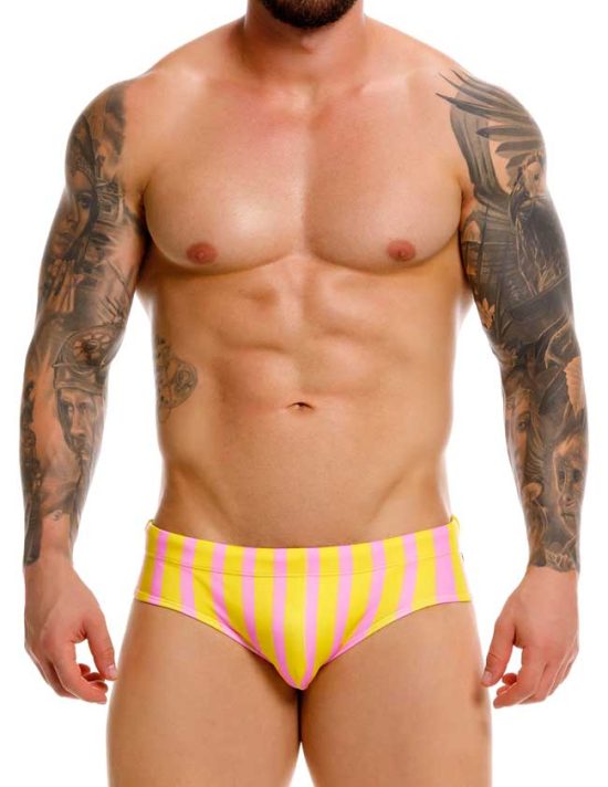 2390 ITALY SWIM BRIEF  YELLOW