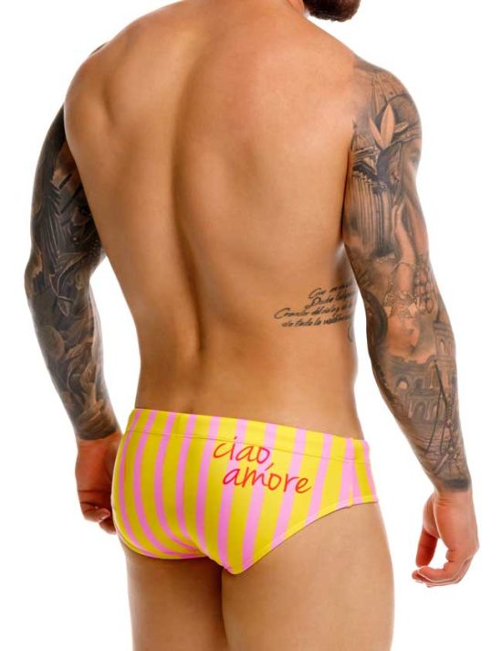 2390 ITALY SWIM BRIEF  YELLOW