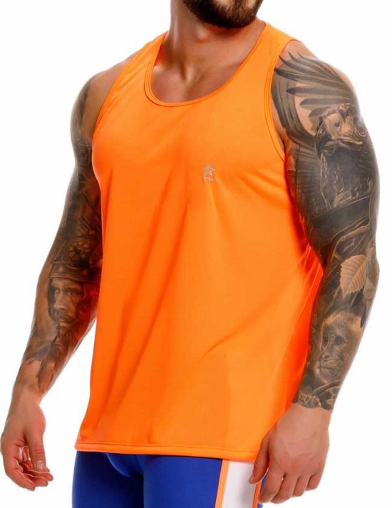 2411 BIKER TANK TOP ORANGE