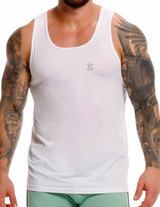 2411 BIKER TANK TOP WHITE