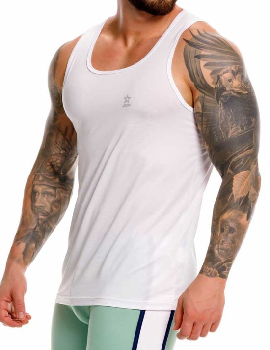 2411 BIKER TANK TOP WHITE