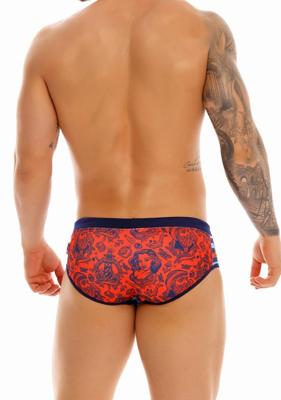 1429 SAILOR SWIM BRIEF PRINTED